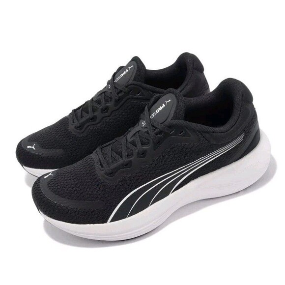 PUMA Men's SCEND PRO Black/White Running Shoes (378776-01)-Various Sizes - Picture 1 of 11